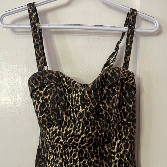 Maneater Top in Wild Leopard Print - Vixen by Micheline Pitt Size Small - Picture 8 of 8